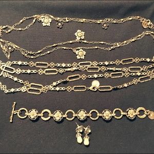 Antique Brass Jewelry Bundle